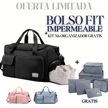 Bolso Fit Impermeable + Kit X6 Organizador de Viaje Gratis ¡Últimas Unidades!