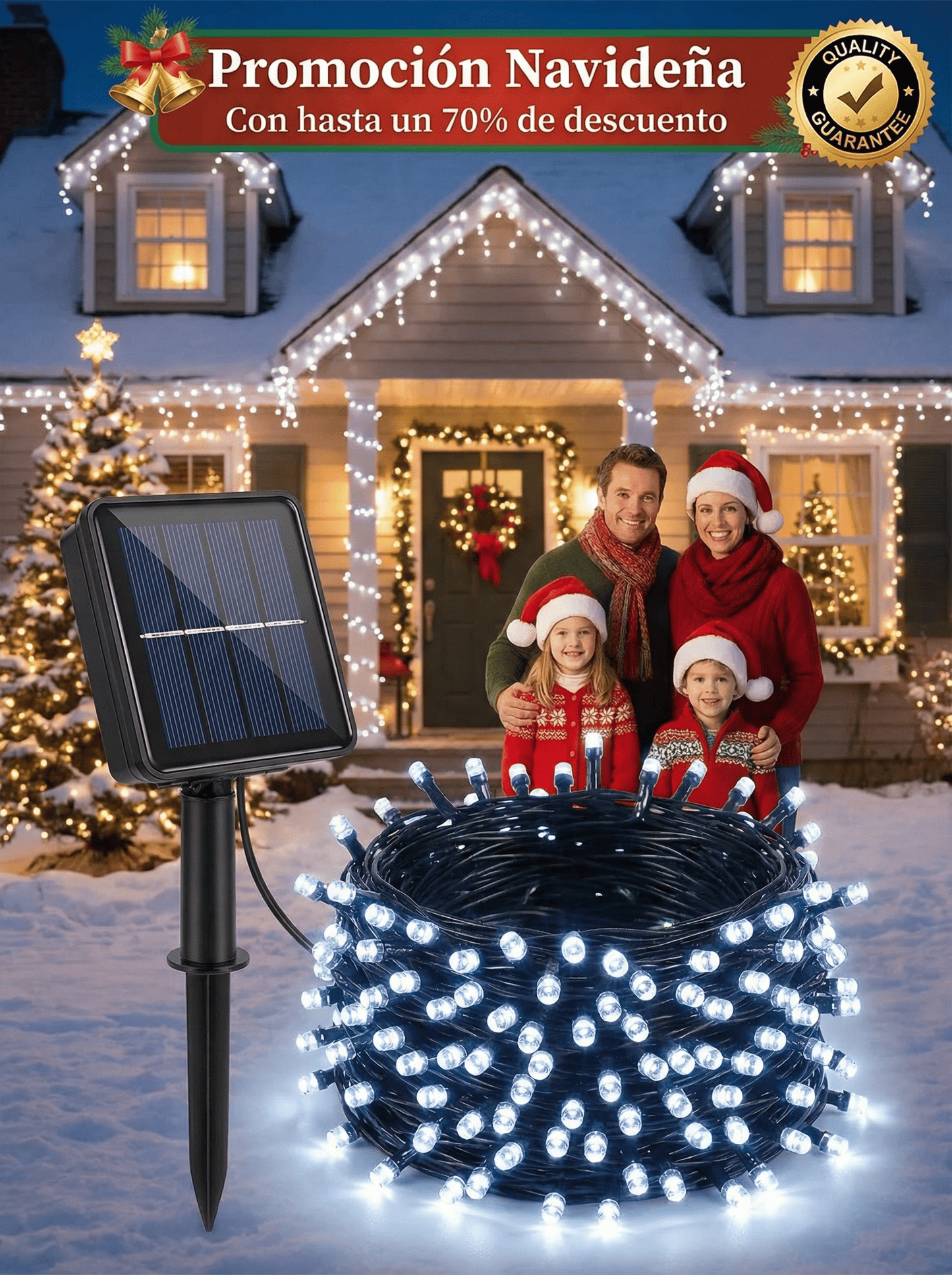 🎄Nueva Luzes Mágica Navidad a Solar — Promoción Exclusiva Válida Solo Por Hoy🎄